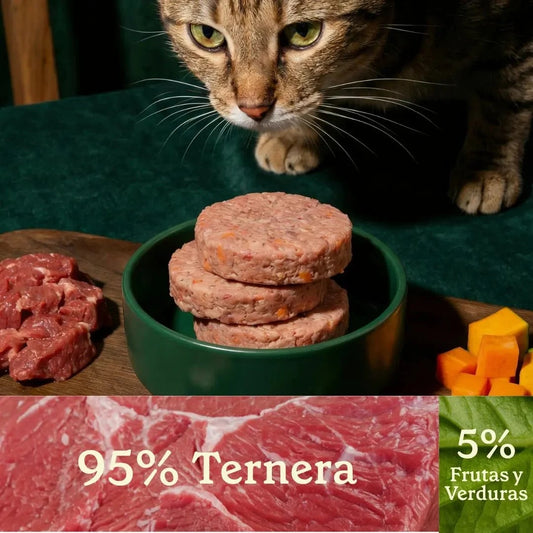 WILD BALANCE - MENÚ BARF DE TERNERA PARA GATOS