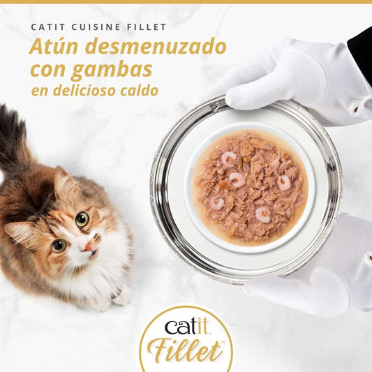 CATIT - FILLET DE ATÚN CON GAMBAS PARA GATOS
