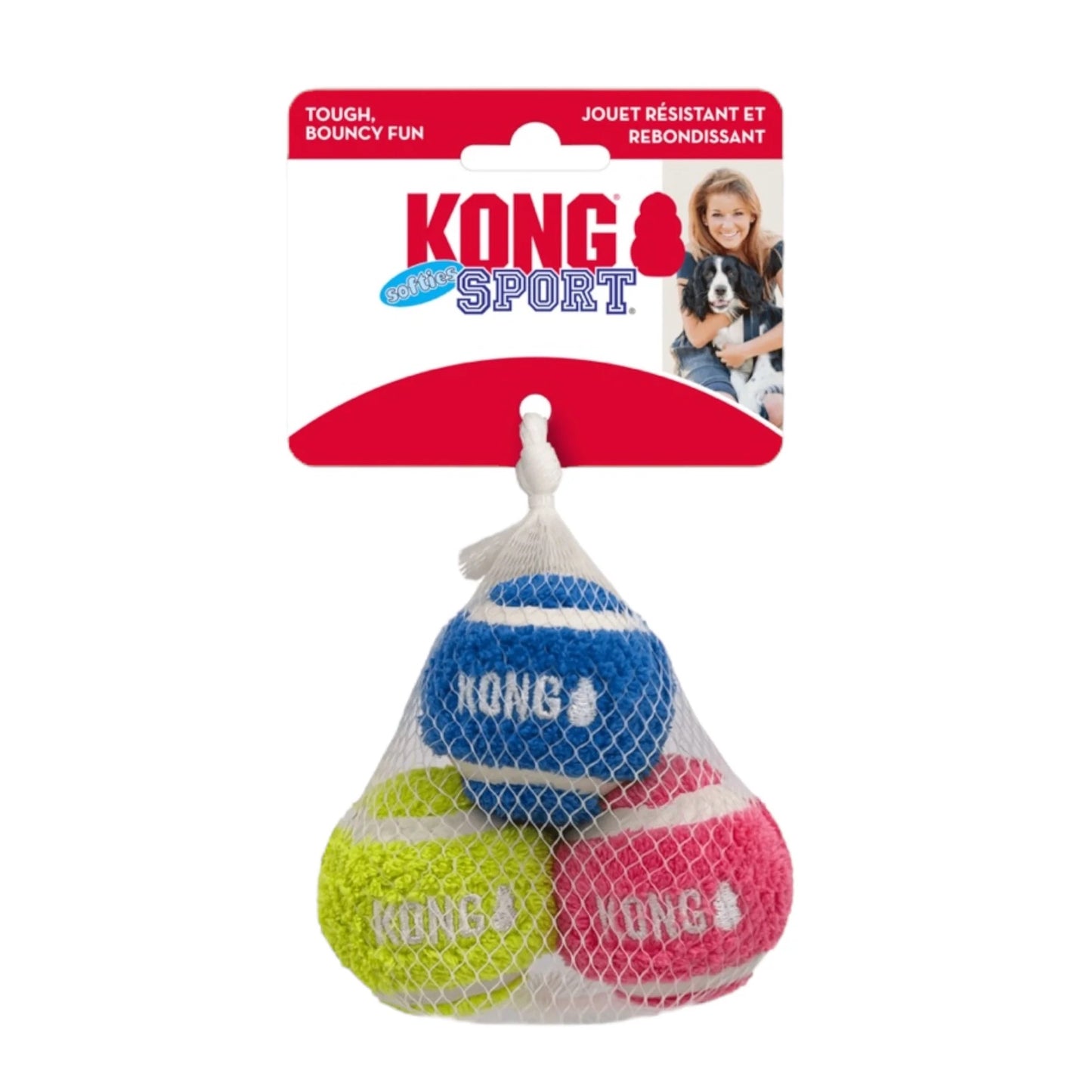 KONG - PELOTA SPORT SOFTIE PARA PERROS PEQUEÑOS