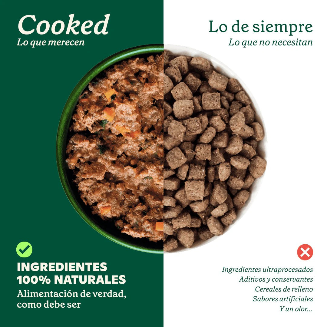 WILD BALANCE - MENÚ COCINADO DE TERNERA PARA PERROS