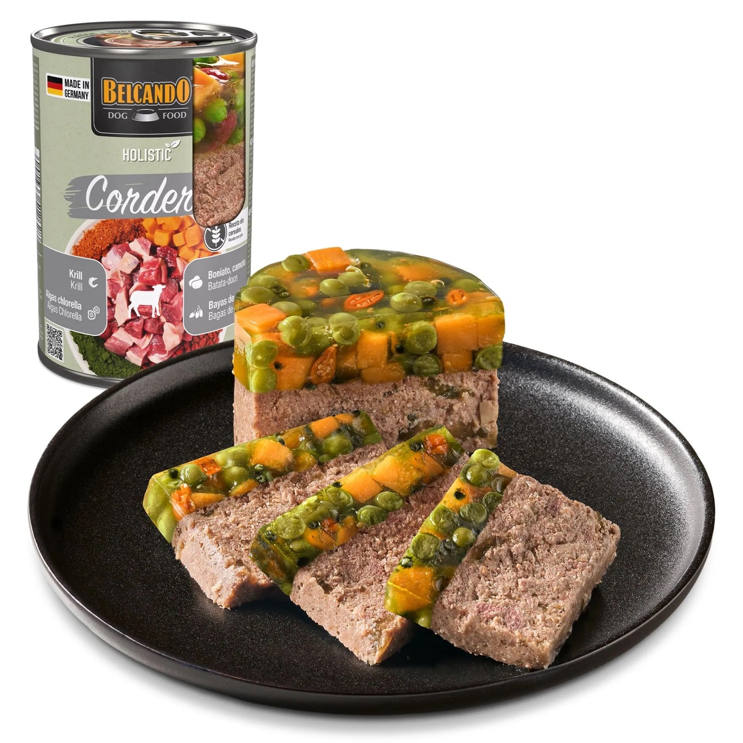 Belcando Holistic, lata comida húmeda de calidad y completa elaborado a base de cordero y krill para perros