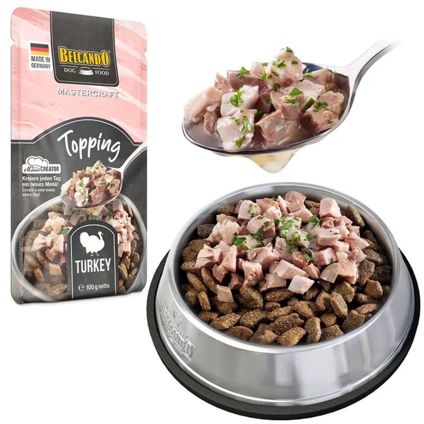 ⚡️GANGA⚡️BELCANDO - TOPPING DE PAVO CON PEREJIL PARA PERROS