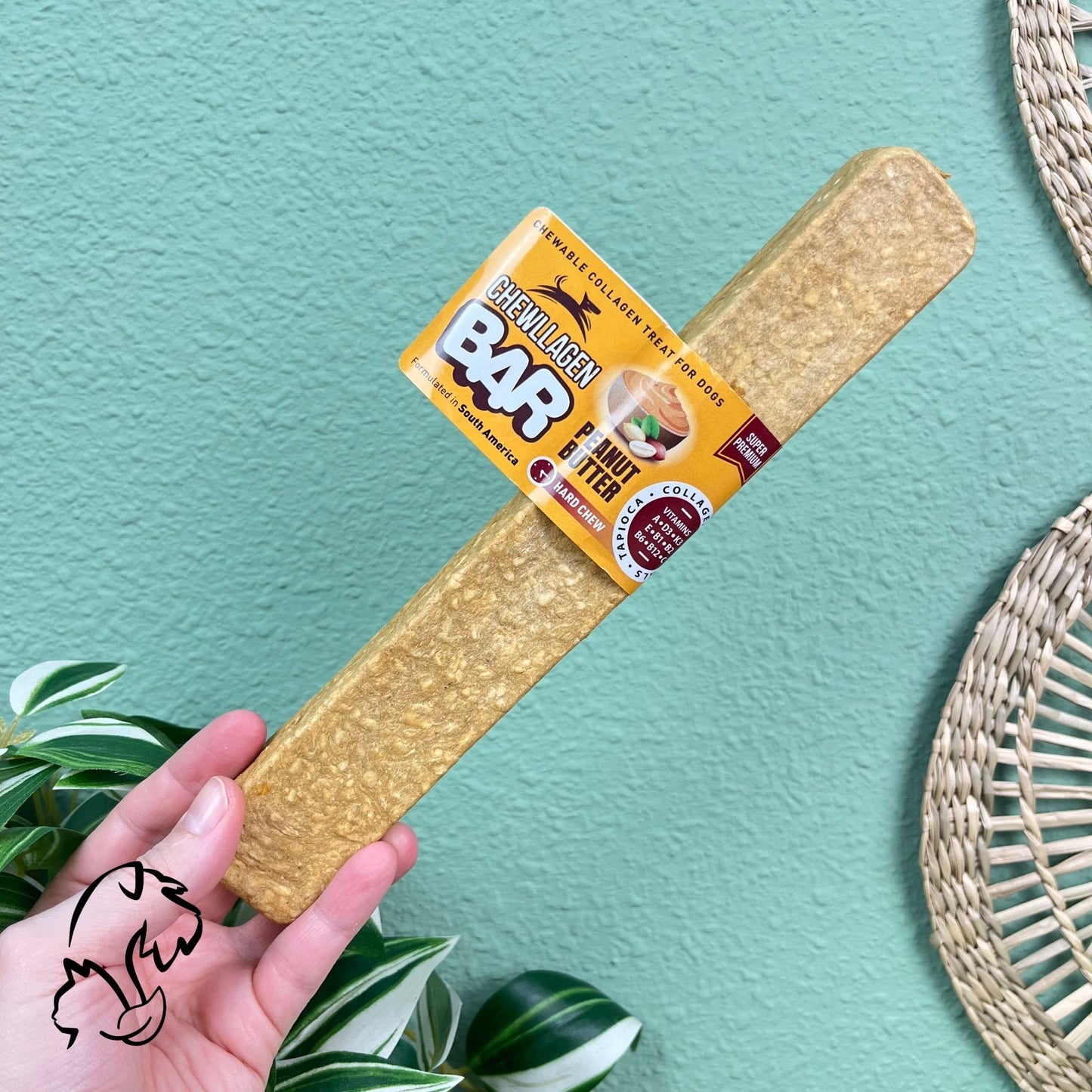 ⚡️GANGA⚡️ CHEWLLAGEN BAR - BARRITAS DE COLÁGENO CON MANTEQUILLA DE CACAHUETE PARA PERROS