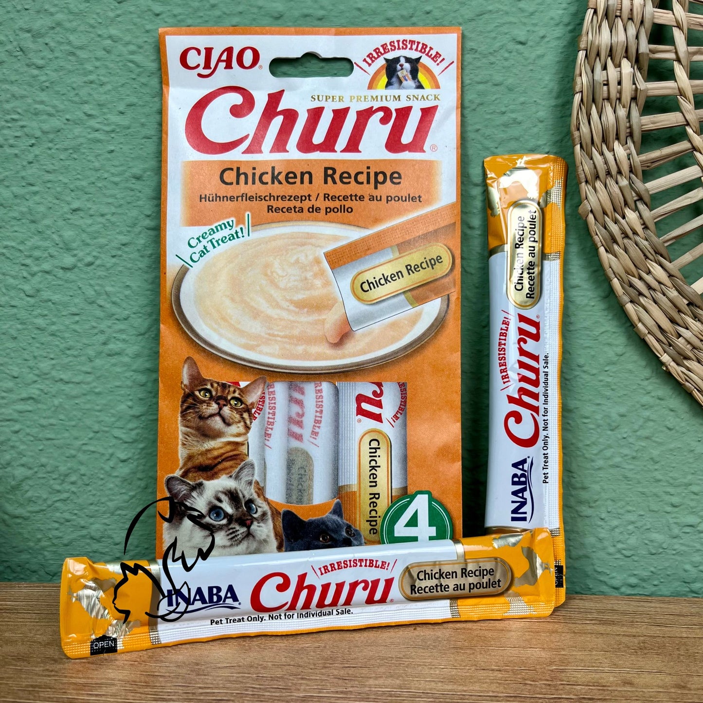 INABA - CHURU DE POLLO PARA GATOS