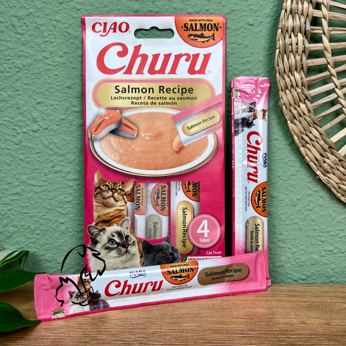 INABA - CHURU DE SALMÓN PARA GATOS