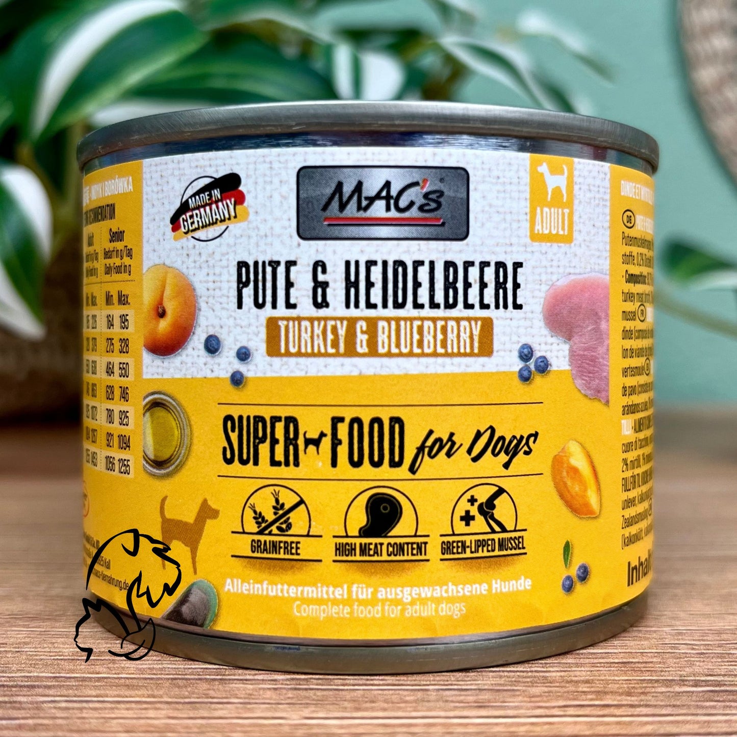MAC´S - LATA DE PAVO CON ARÁNDANOS PARA PERROS
