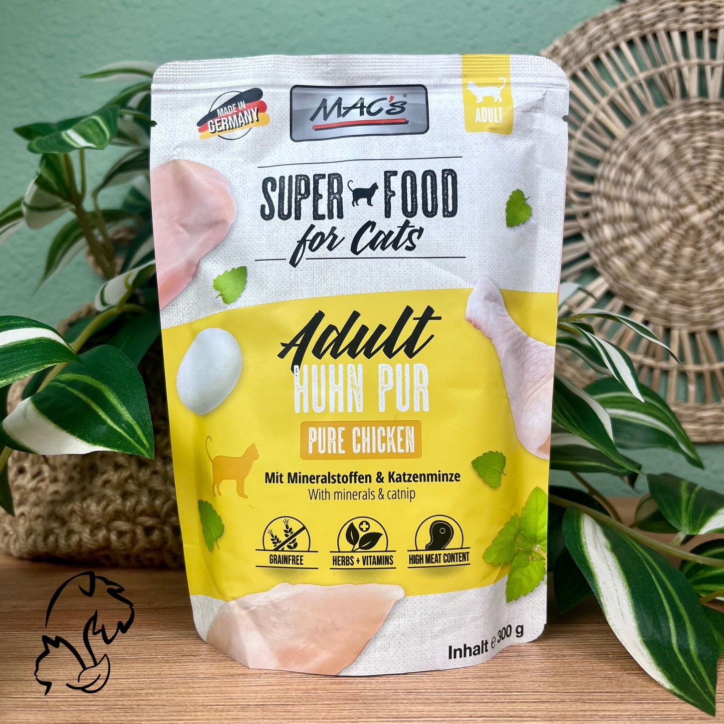 Mac´s Alimentación Natural En Sobre De Pollo Puro Para Gatos 300g