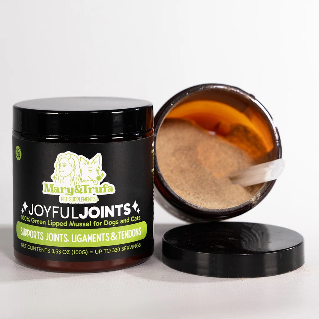MARY & TRUFA - JOYFUL JOINTS - MEJILLÓN DE LABIO VERDE PARA PERROS Y GATOS
