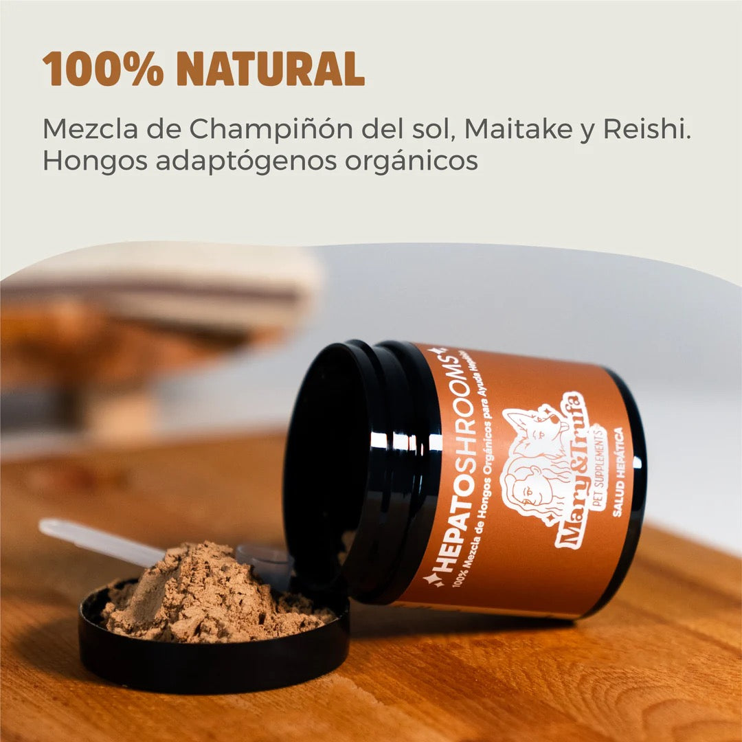 MARY & TRUFA - HEPATO SHROOMS - SALUD HEPÁTICA PARA PERROS Y GATOS