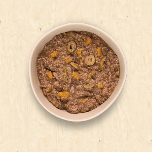 MR. BONES - RECETA DE CERDO IBÉRICO CON CALABAZA Y ACEITUNA PARA PERROS