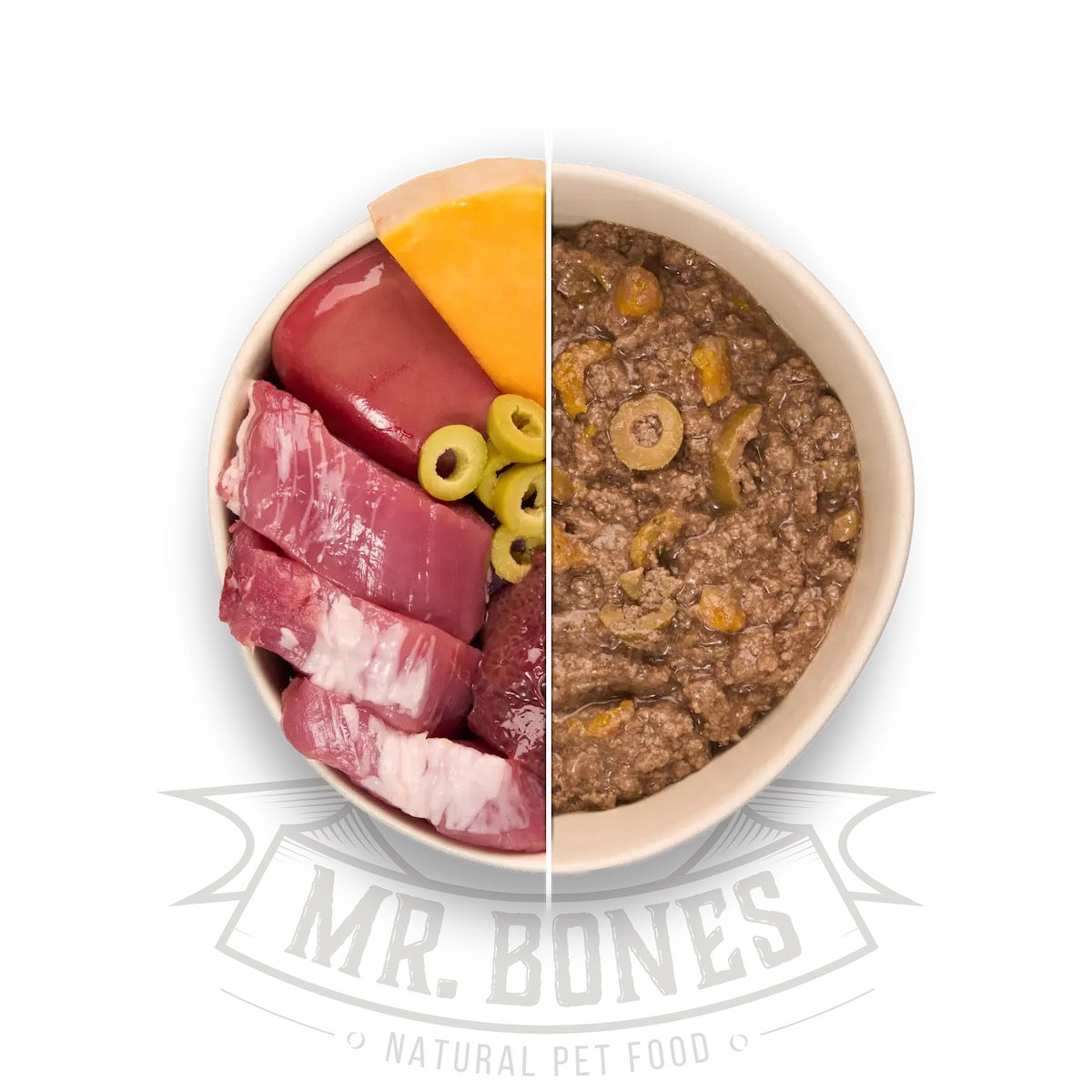 MR. BONES - RECETA DE CERDO IBÉRICO CON CALABAZA Y ACEITUNA PARA PERROS