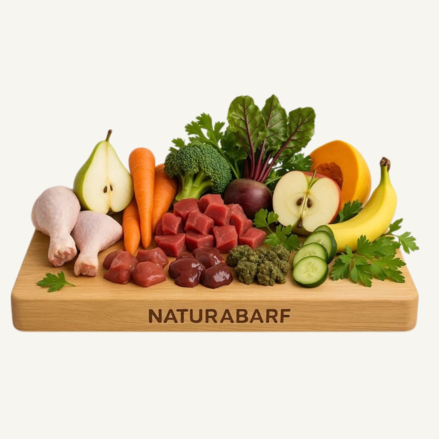 Naturabarf, menú de alimentación cruda BARF elaborado con pollo y ternera para perros de todas las edades y tamaños
