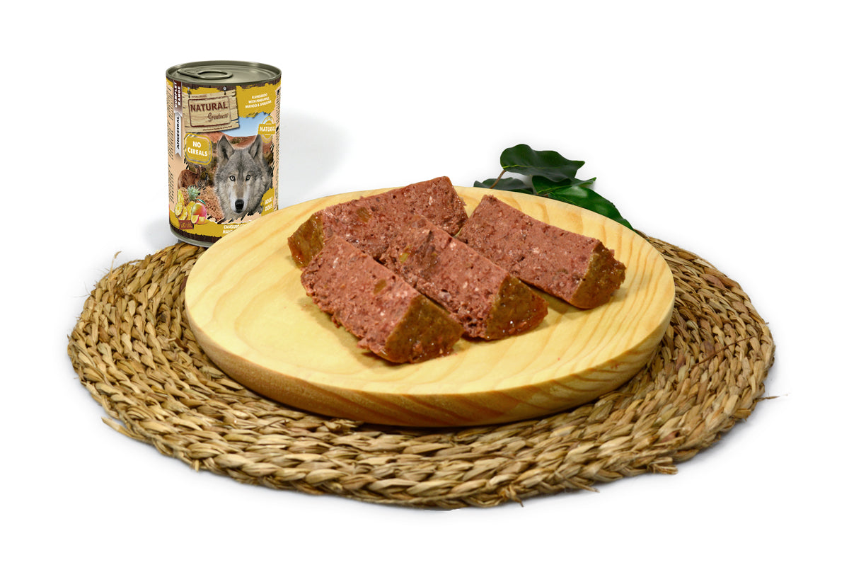 NATURAL GREATNESS - LATA DE CANGURO CON PIÑA PARA PERROS
