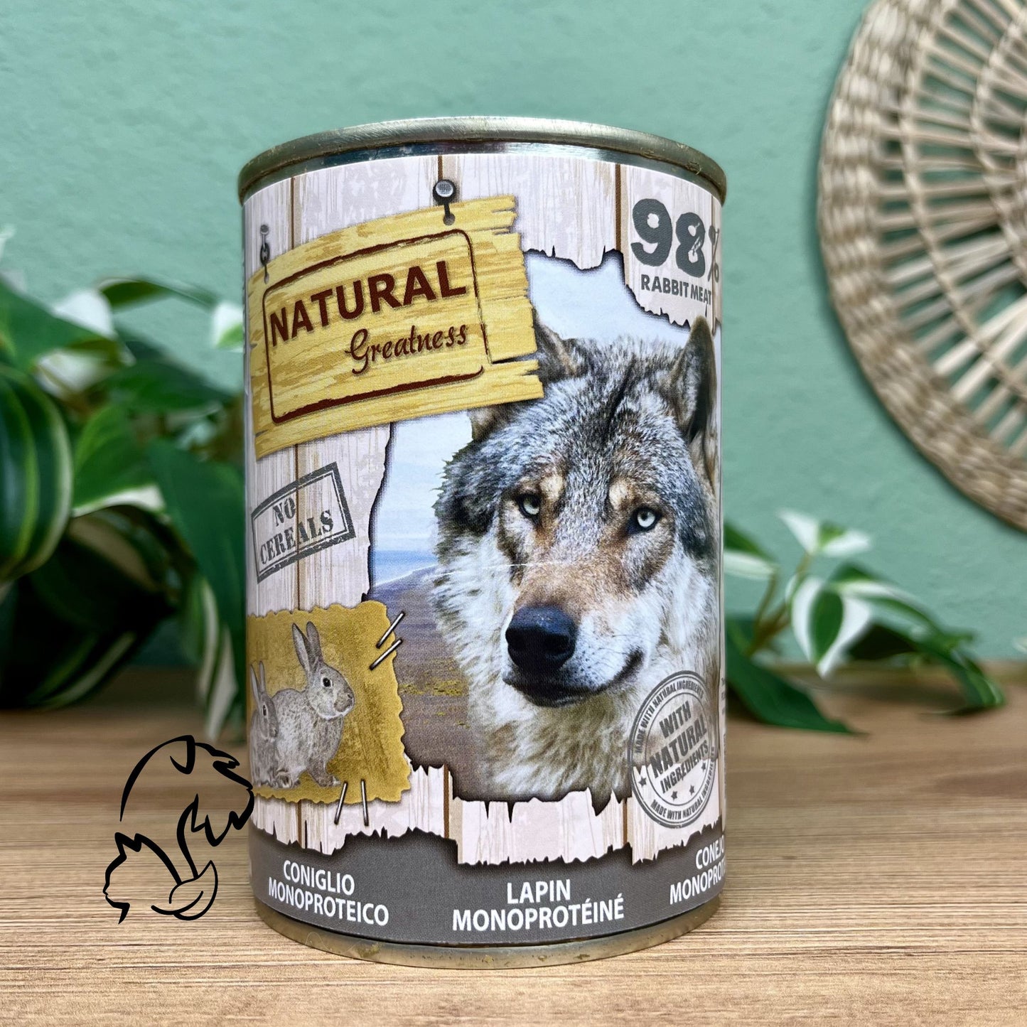 NATURAL GREATNESS - LATA DE CONEJO MONOPROTEICO PARA PERROS
