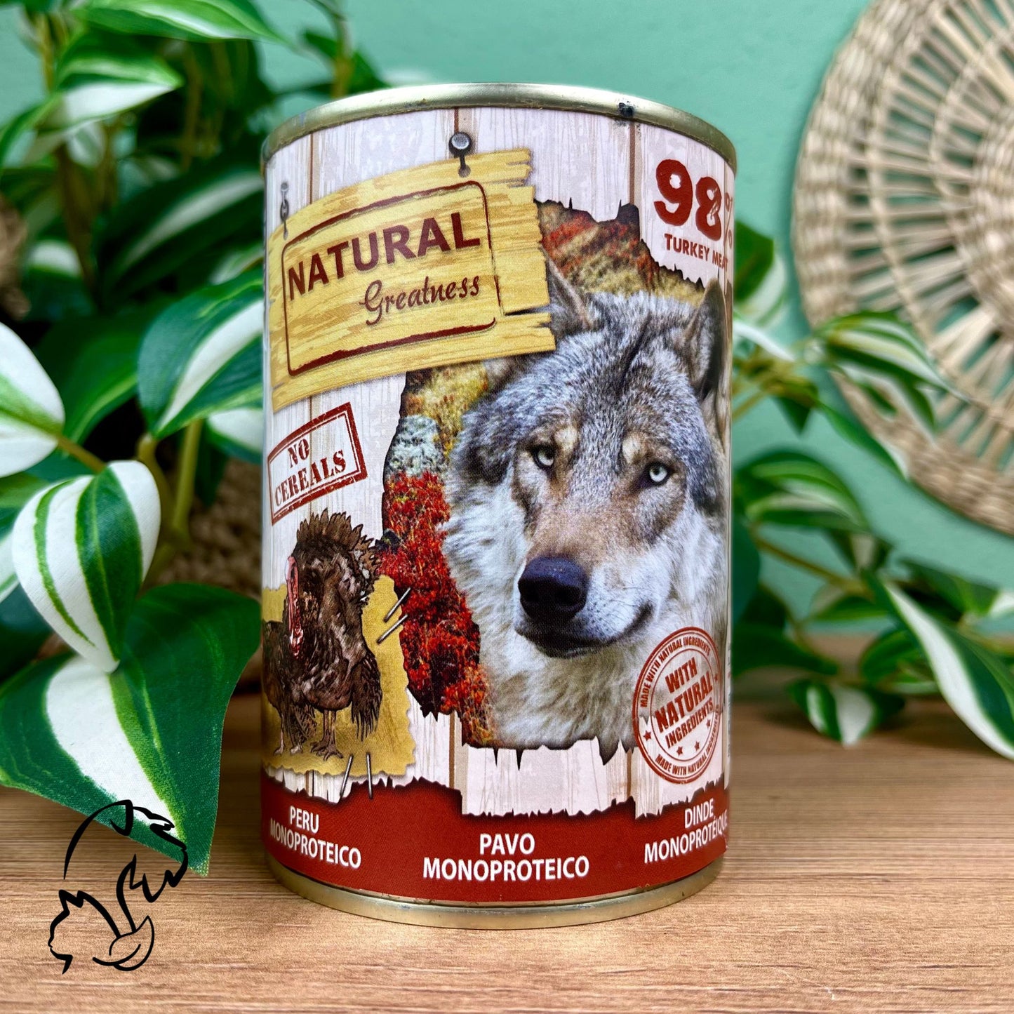 Natural Greatness Lata Completa De Pavo Monoproteico Para Perros 400g