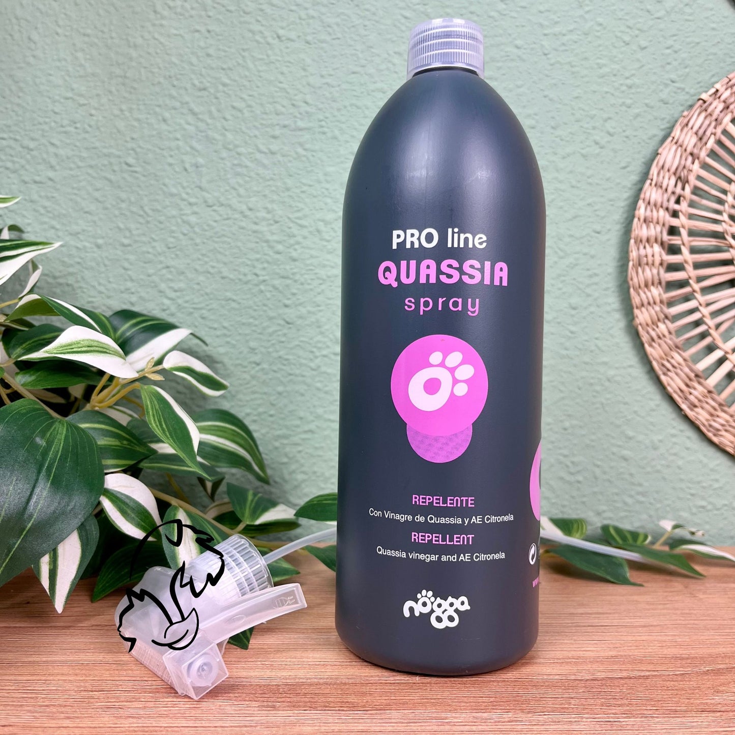 NOGGA - SPRAY QUASSIA - REPELENTE NATURAL PARA PERROS Y GATOS