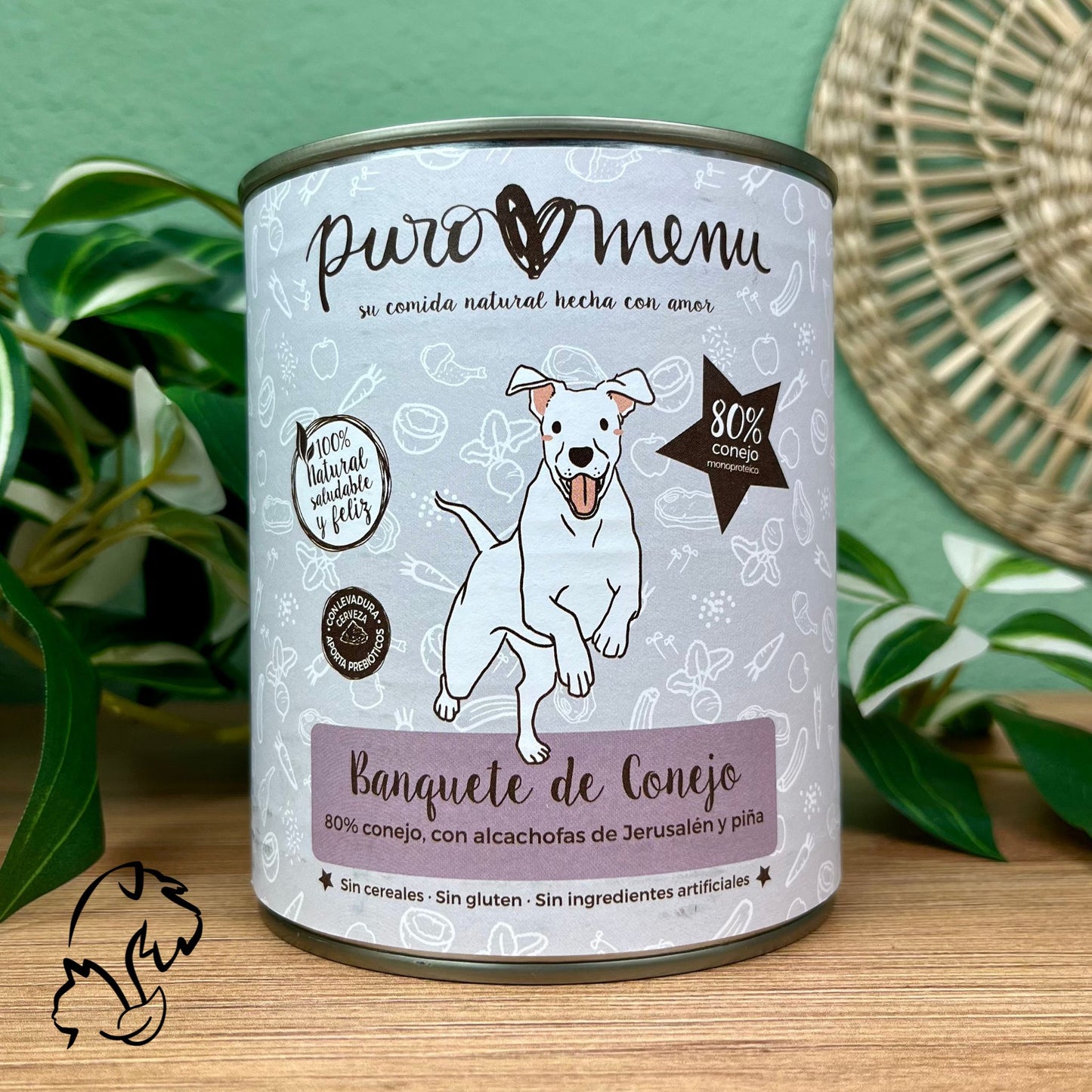 Puromenu Lata Banquete De Conejo Para Perros 800g