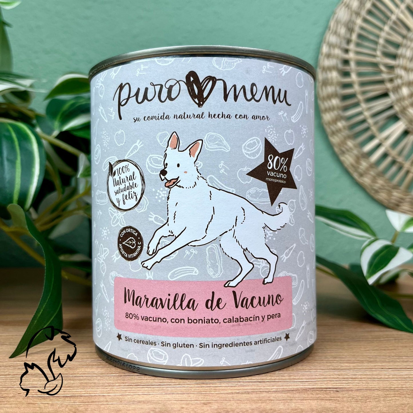 Puromenu Lata Maravilla De Vacuno Bio Para Perros 800g