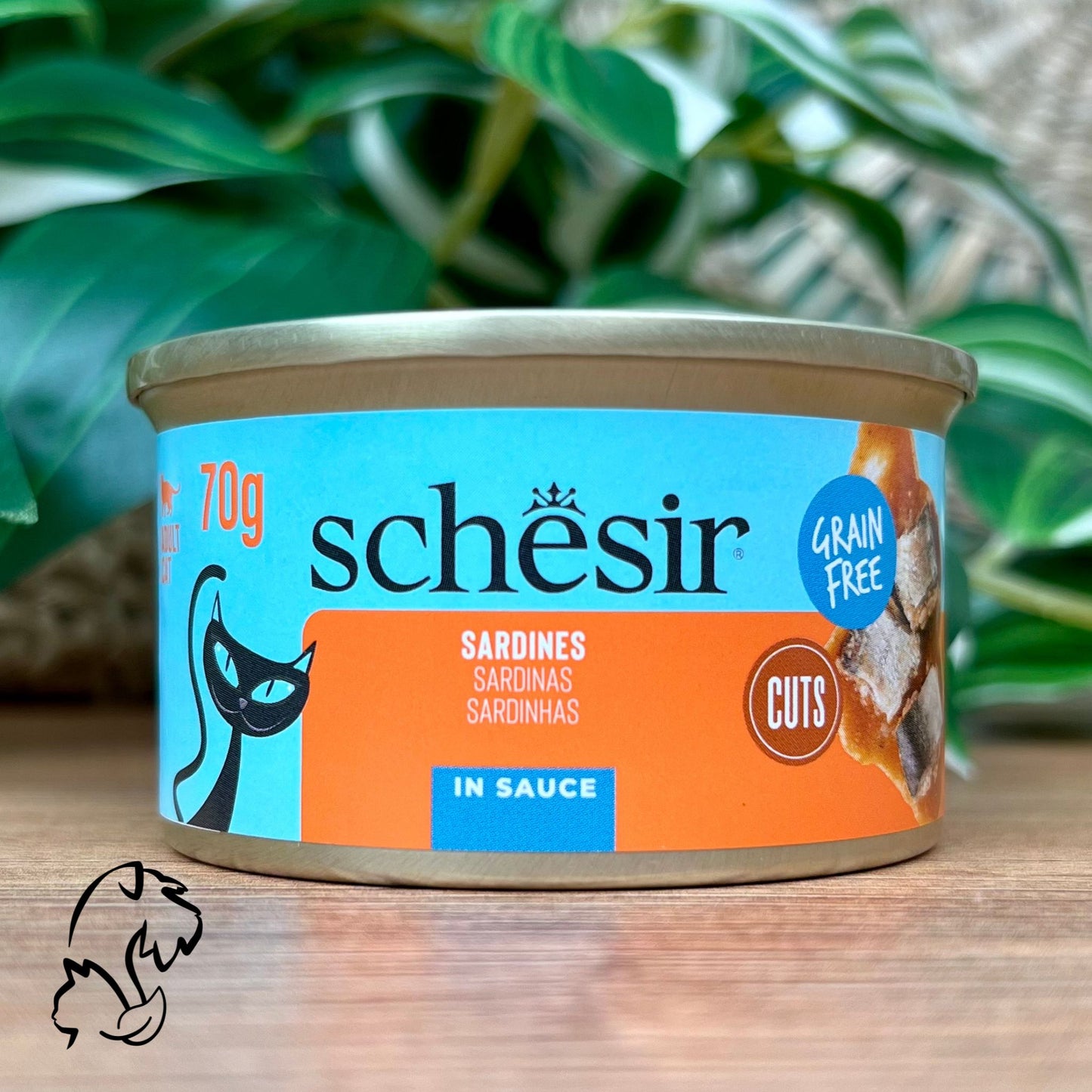 Schesir Lata Filetes De Sardina En Salsa Para Gatos
