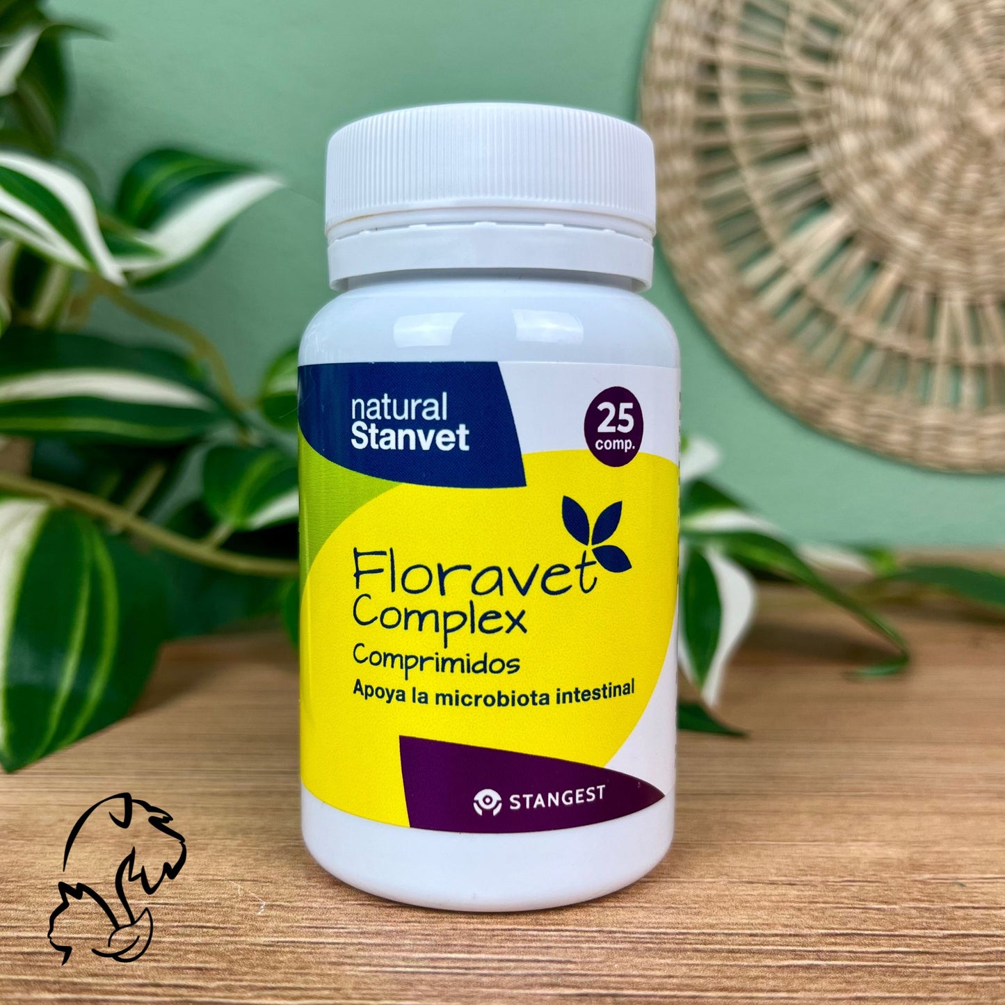 STANGEST - FLORAVET COMPLEX EN COMPRIMIDOS - SUPLEMENTO DIGESTIVO PARA PERROS Y GATOS