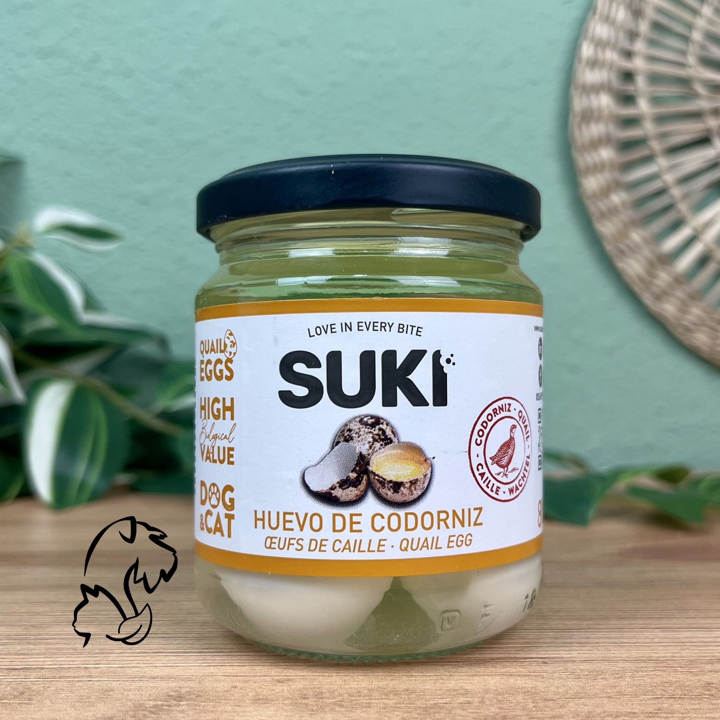 SUKI - HUEVOS COCIDOS DE CODORNIZ PARA PERROS Y GATOS