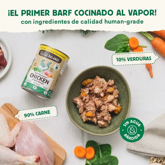 WILD BALANCE - LATA FILOSOFÍA BARF DE POLLO PARA PERROS