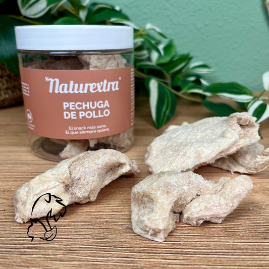 NATUREXTRA - PECHUGAS DE POLLO LIOFILIZADAS PARA PERROS Y GATOS