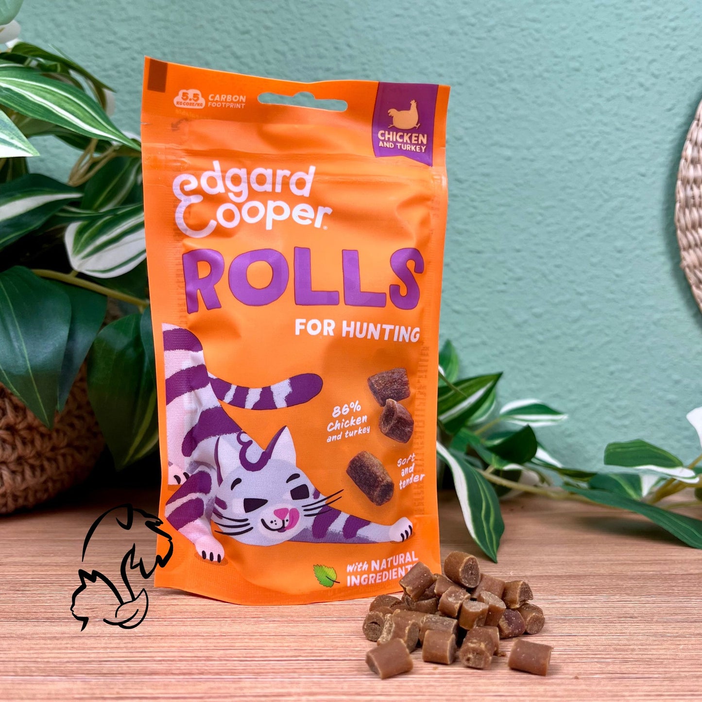 EDGARD & COOPER - ROLLS DE POLLO CON PAVO PARA GATOS