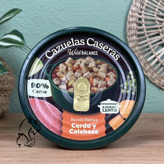 WILD BALANCE - CAZUELA CASERA DE CERDO CON MANZANA Y CALABAZA PARA PERROS