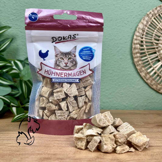 DOKAS - MOLLEJAS LIOFILIZADAS DE POLLO PARA GATOS