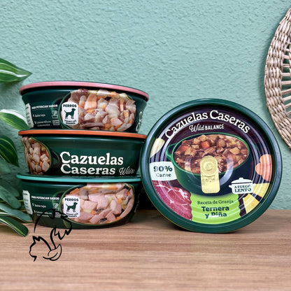 WILD BALANCE - CAZUELA CASERA DE SALMÓN Y POLLO CON PERA PARA PERROS