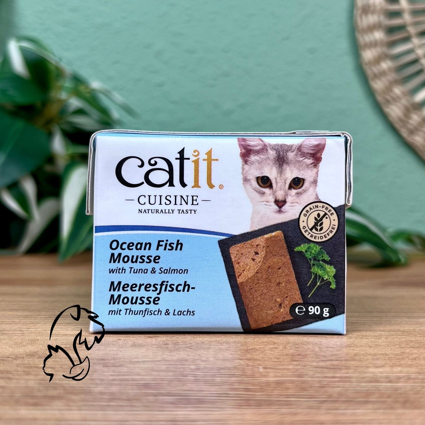 CATIT - CUISINE MOUSSE DE PESCADO CON POLLO, ATÚN Y SALMÓN PARA GATOS