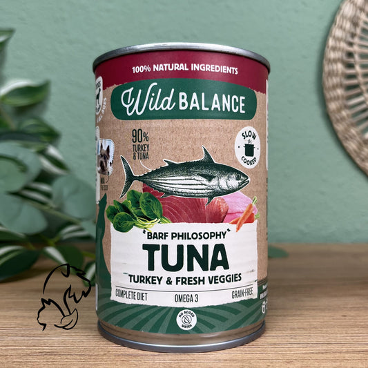 WILD BALANCE - LATA FILOSOFÍA BARF DE PAVO Y ATÚN PARA PERROS