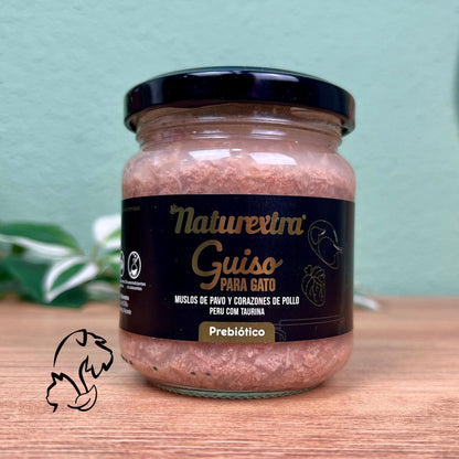 NATUREXTRA - GUISO DE PAVO CON CORAZONES DE POLLO PARA GATOS (Y PERROS)