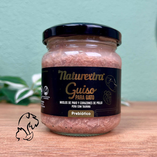 NATUREXTRA - GUISO DE PAVO CON CORAZONES DE POLLO PARA GATOS (Y PERROS)