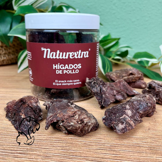 NATUREXTRA - HÍGADOS DE POLLO LIOFILIZADOS PARA PERROS Y GATOS