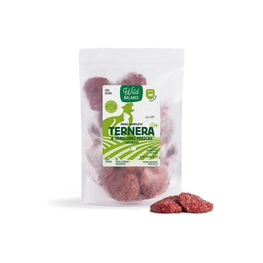 WILD BALANCE - MENÚ BARF DE TERNERA PARA GATOS
