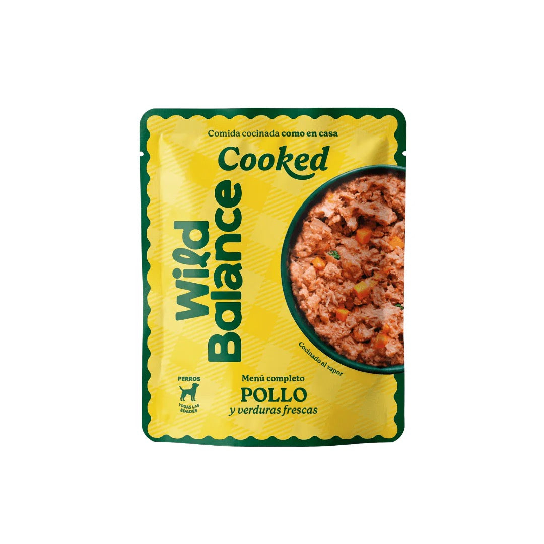 WILD BALANCE - MENÚ COCINADO DE POLLO PARA PERROS
