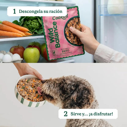 WILD BALANCE - MENÚ COCINADO DE PATO PARA PERROS