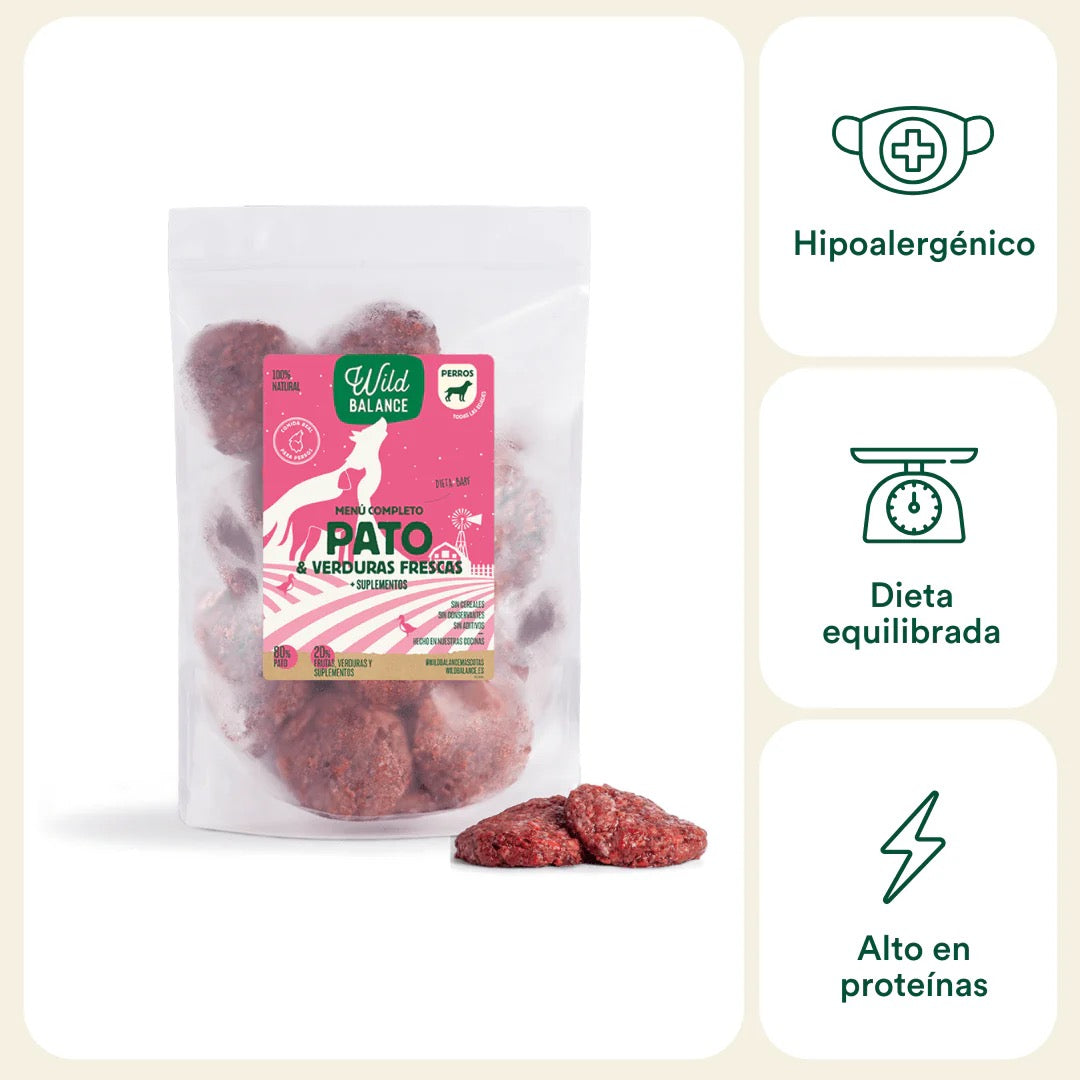 WILD BALANCE - MENÚ BARF DE PATO PARA PERROS