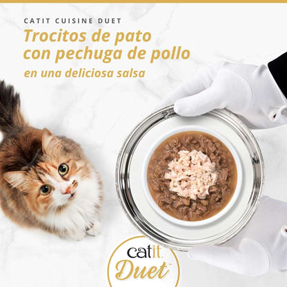 CATIT - DUET DE POLLO CON PATO PARA GATOS
