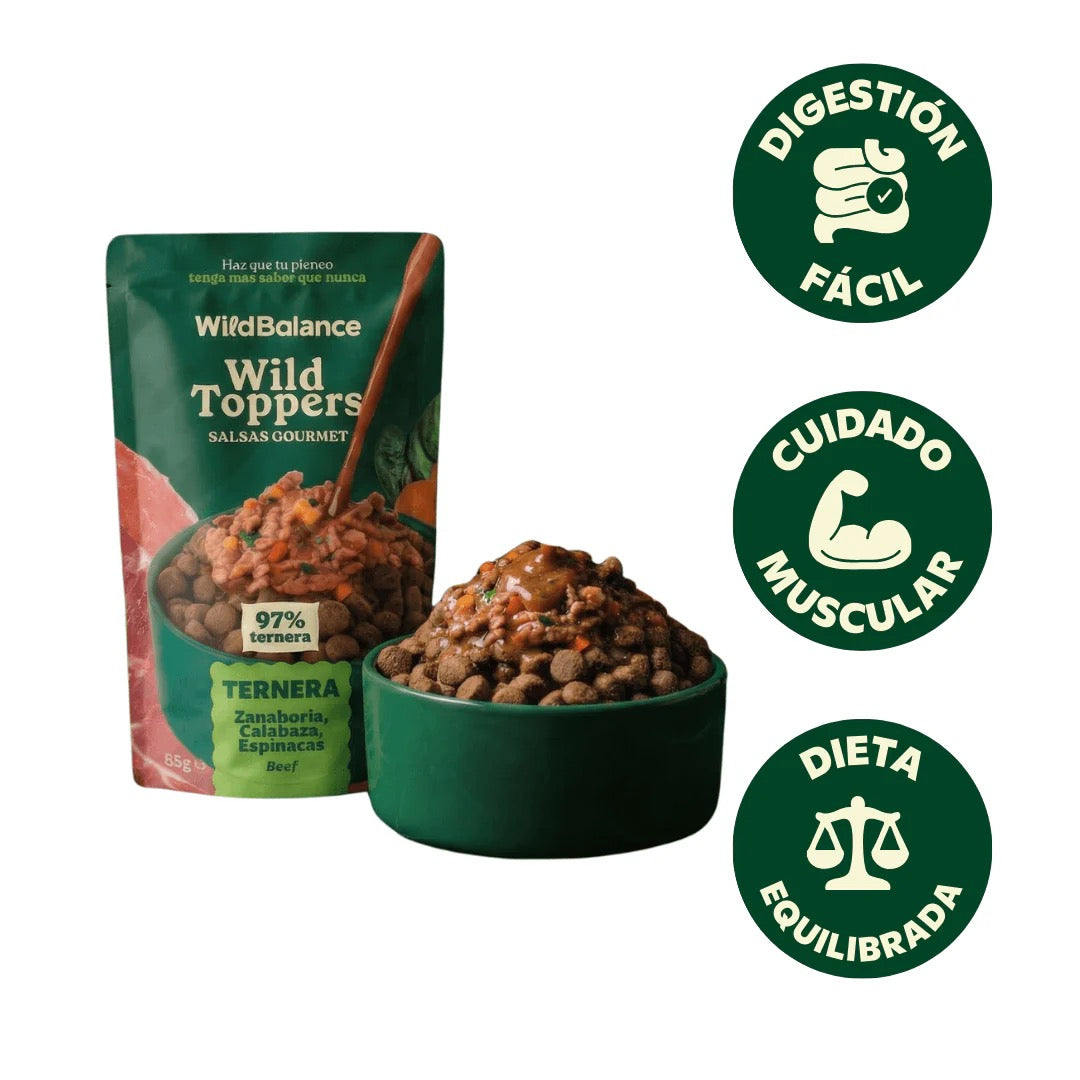 WILD BALANCE -  WILD TOPPERS DE TERNERA PARA PERROS
