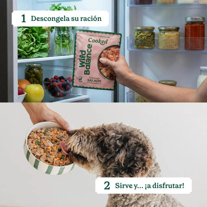 WILD BALANCE - MENÚ COCINADO DE SALMÓN PARA PERROS