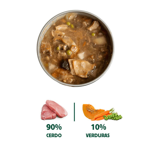 WILD BALANCE - CAZUELA CASERA DE CERDO CON MANZANA Y CALABAZA PARA PERROS