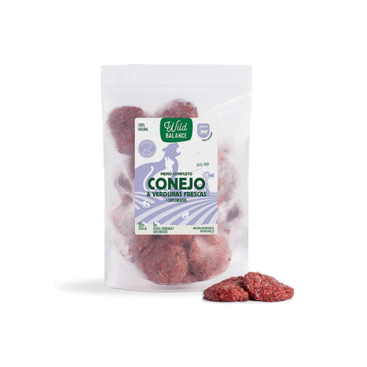 WILD BALANCE - MENÚ BARF DE CONEJO PARA GATOS