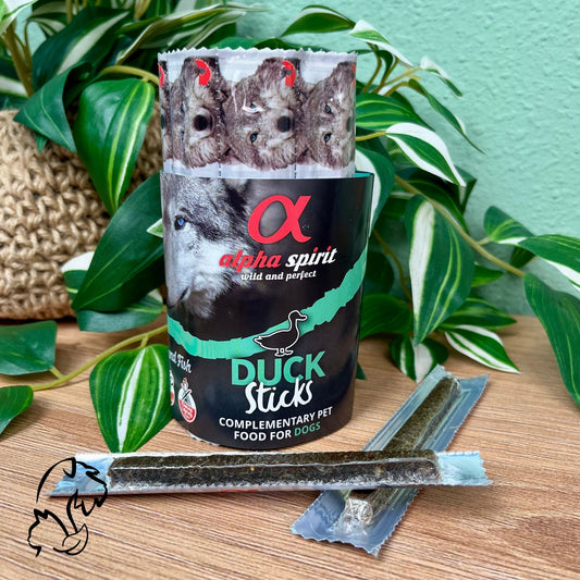 ALPHA SPIRIT - BARRITAS DE PATO, POLLO, PESCADO Y CERDO PARA PERROS