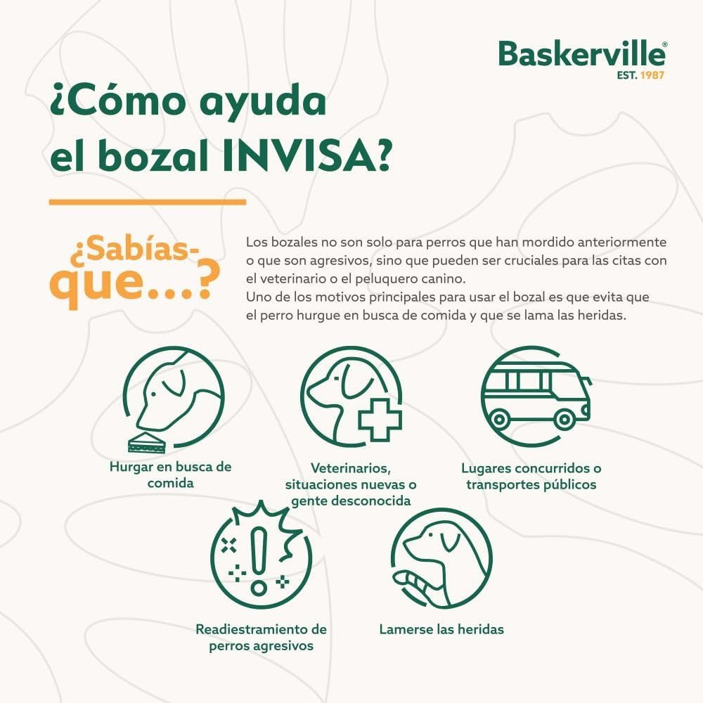 BASKERVILLE - BOZAL INVISA PARA PERROS