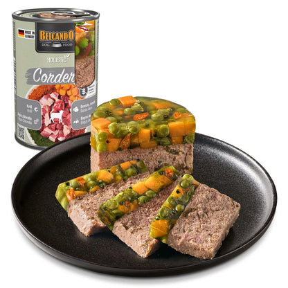 Belcando Holistic, lata comida húmeda de calidad y completa elaborado a base de cordero y krill para perros