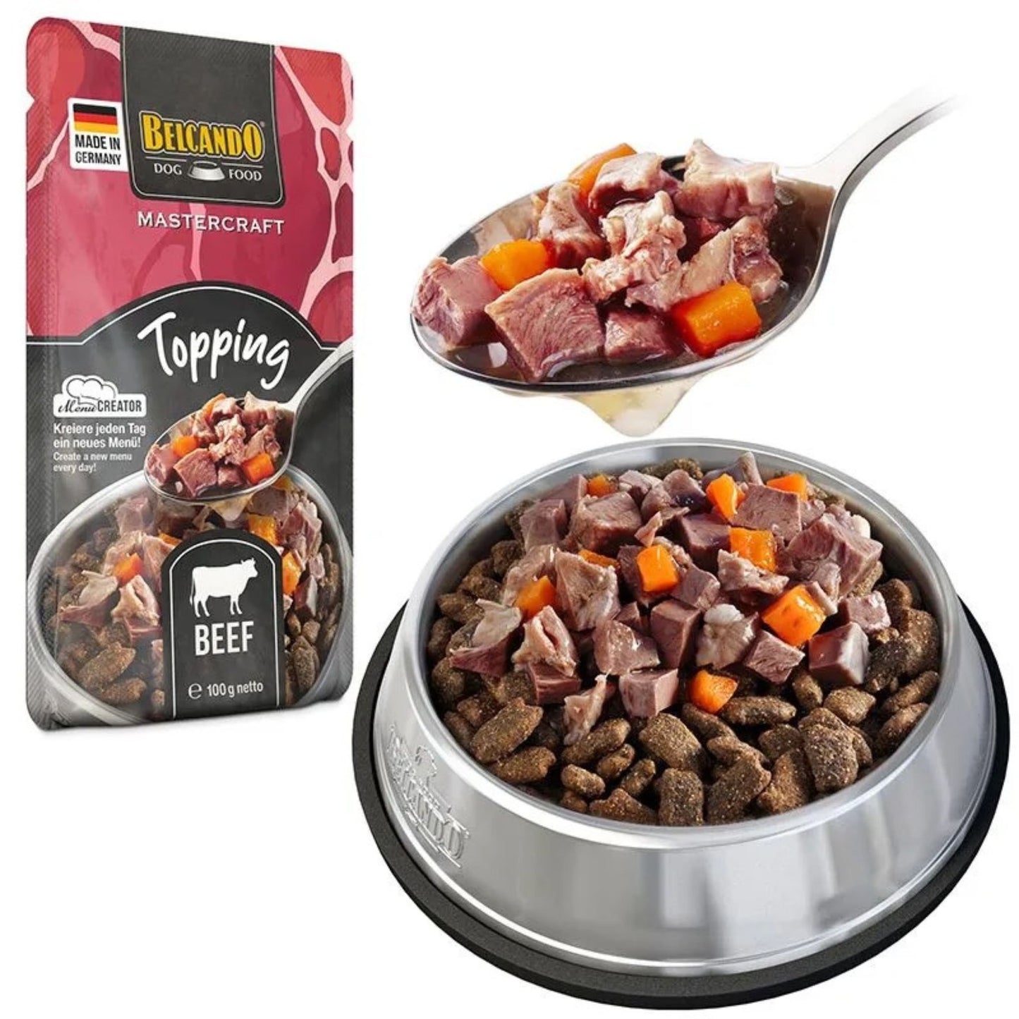⚡️GANGA⚡️BELCANDO - TOPPING DE TERNERA CON ZANAHORIA PARA PERROS