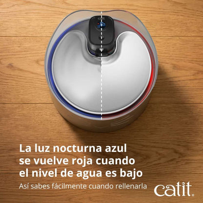 CATIT - FUENTE SIN CABLES PIXI DE ACERO INOXIDABLE PARA GATOS